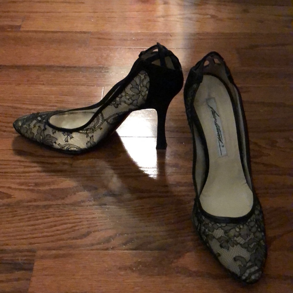 Brian Atwood lace pumps